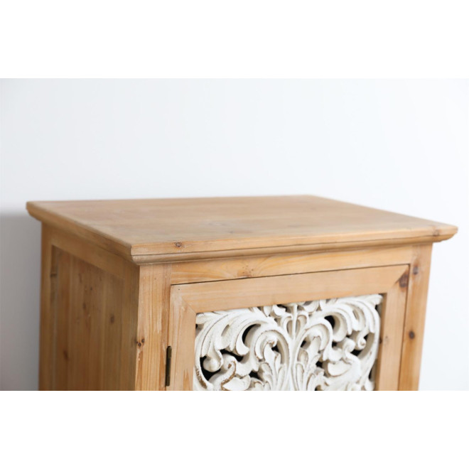 Sideboard 1 Schublade Holz Braun 55x36x161cm