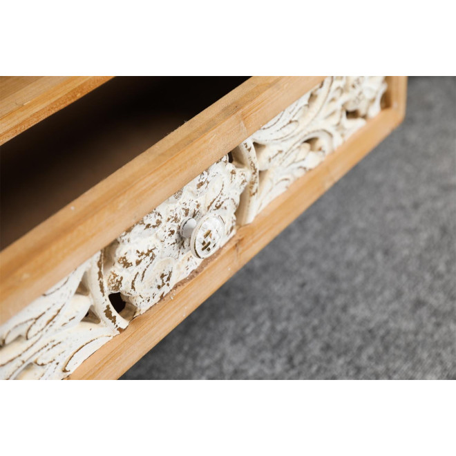 TV-Möbel 1 Schublade Holz Braun 150x40x51cm