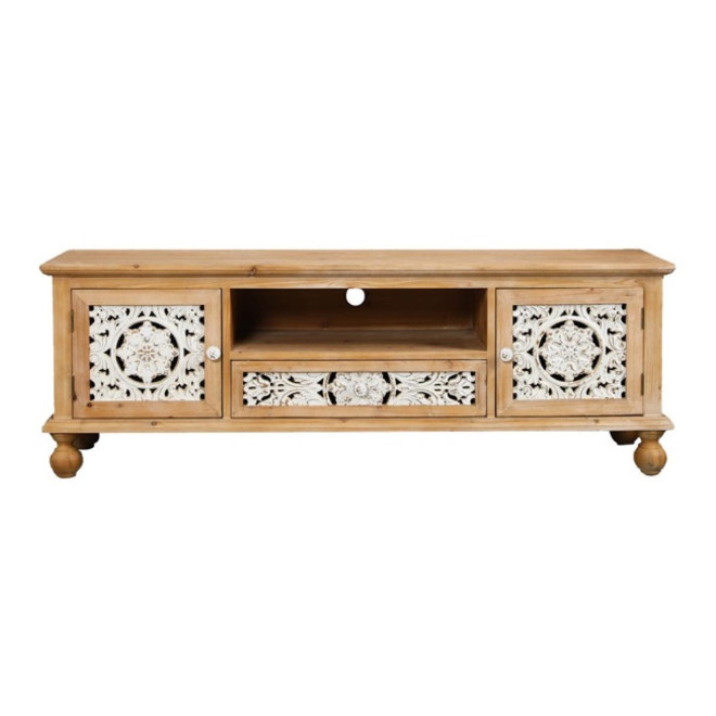 TV-Möbel 1 Schublade Holz Braun 150x40x51cm