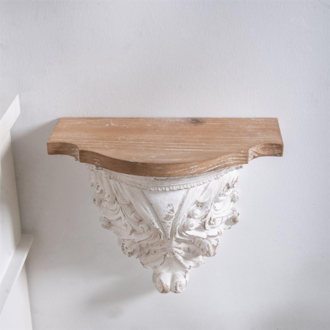 Holzregal Weiß 30x16.5x27.5cm