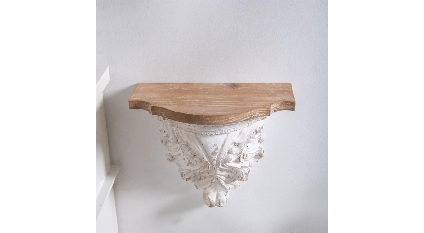 Holzregal Weiß 30x16.5x27.5cm