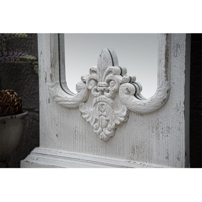 Grand Miroir Bois Blanc 55x5.5x149cm