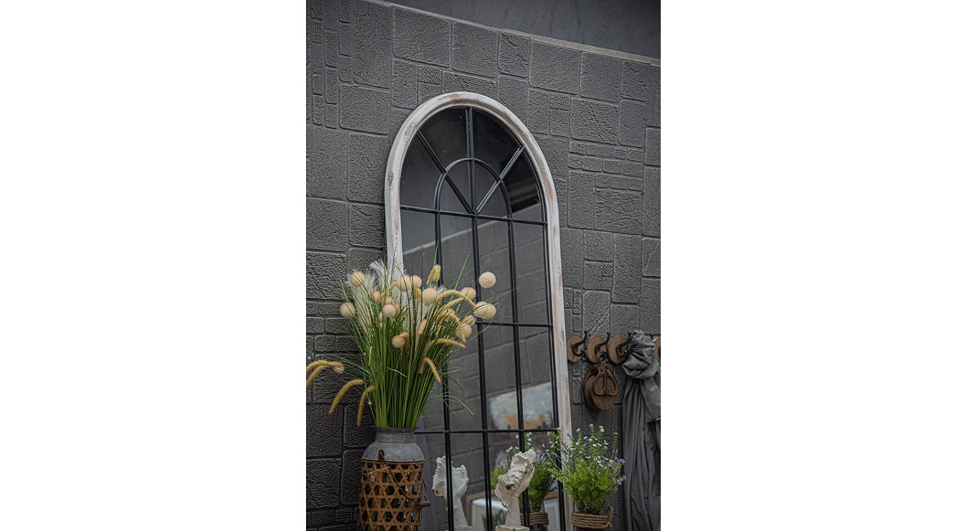 Grand Miroir Bois Blanc 86x3.5x168cm