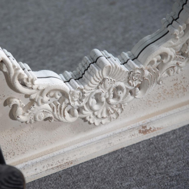 Grand Miroir Bois Blanc 60x4x150cm