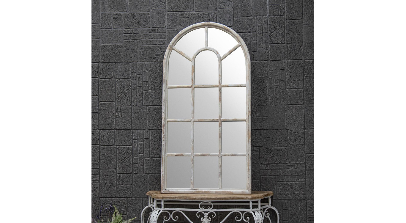 Grand Miroir Bois Blanc 86x3.5x168cm