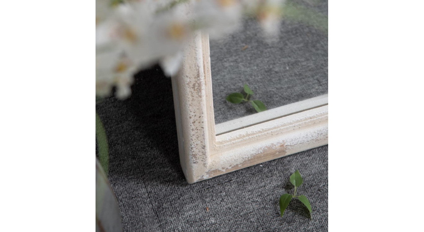 Grand Miroir Bois Blanc 86x3.5x168cm