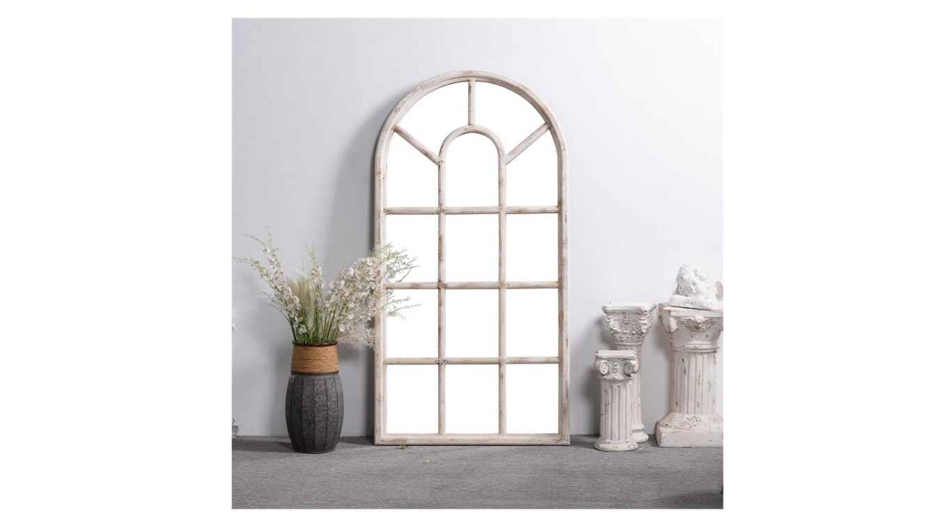 Grand Miroir Bois Blanc 86x3.5x168cm