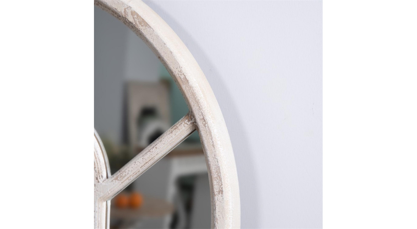 Grand Miroir Bois Blanc 86x3.5x168cm
