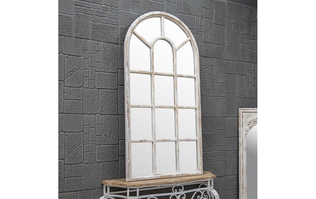 Grand Miroir Bois Blanc 86x3.5x168cm