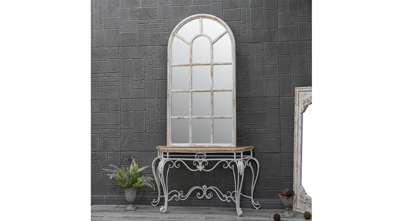 Grand Miroir Bois Blanc 86x3.5x168cm