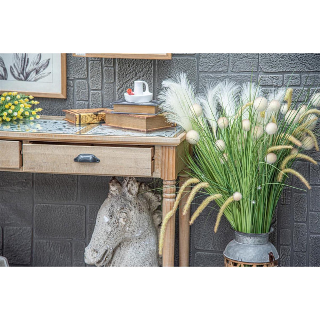 Konsole mit 2 Schubladen Holz Braun 119x44x83cm