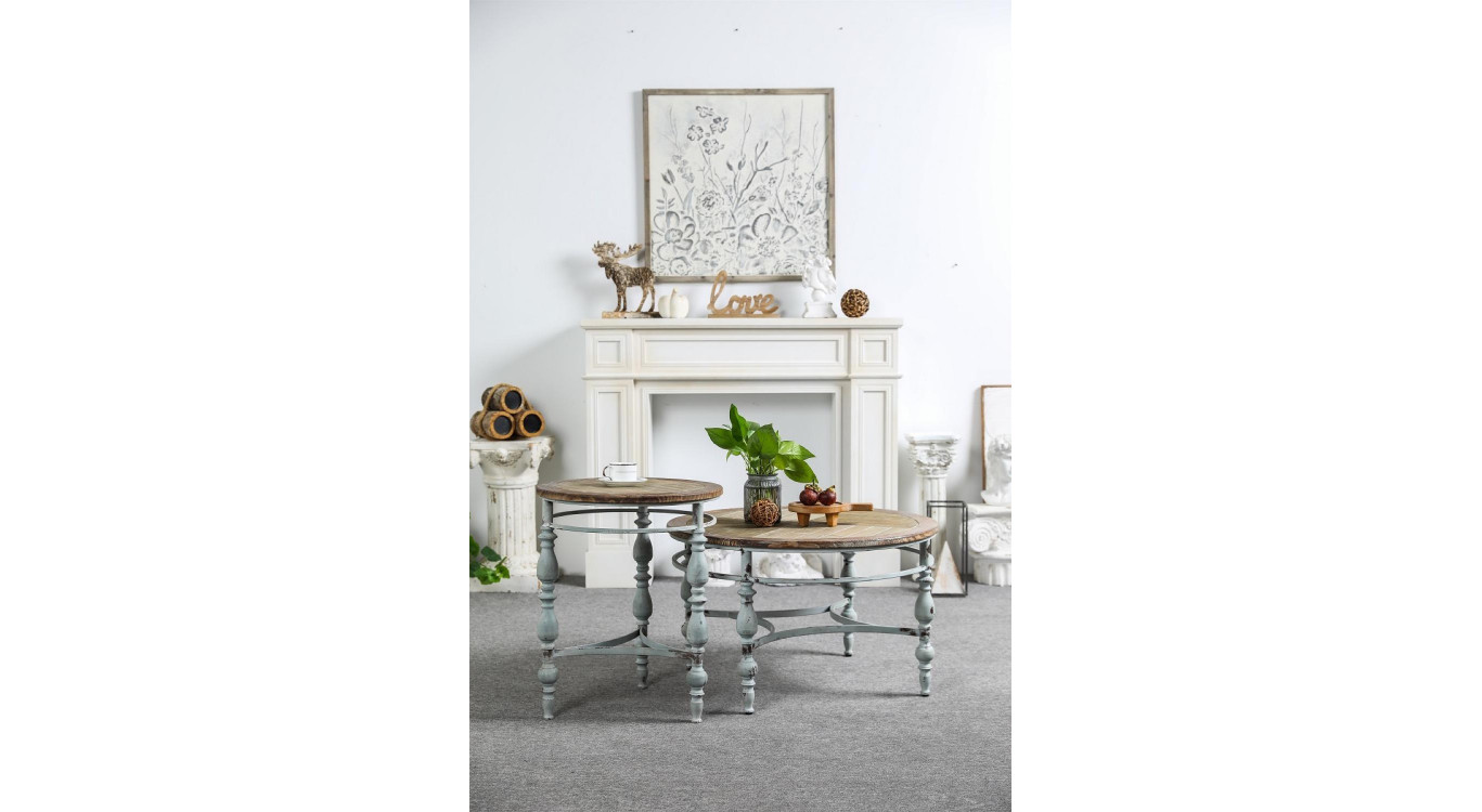 Esstisch Holz Grau 80x80x48cm