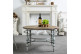 Esstisch Holz Grau 80x80x48cm