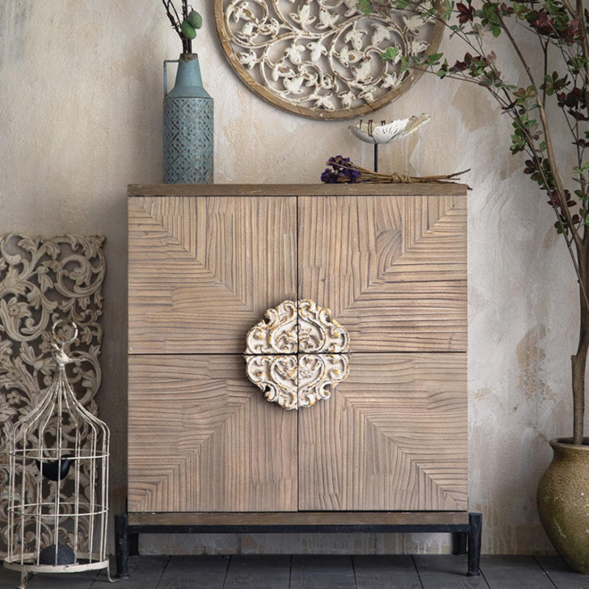 Sideboard Holz Braun 86x41.5x92.5cm