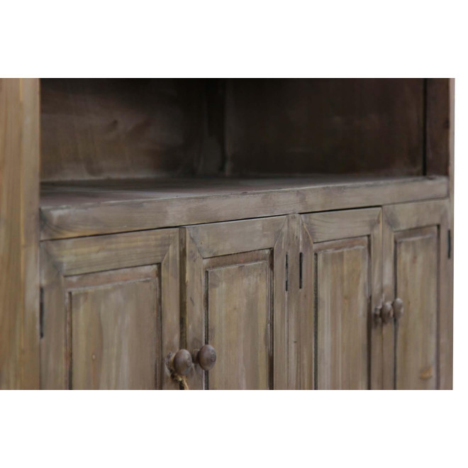 Unterschrank Aufbewahrung Holzplatte Zink 119x47x90cm