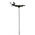 Bevanda per uccelli Angel su supporto in ghisa marrone 35.5x27.5x82.5cm