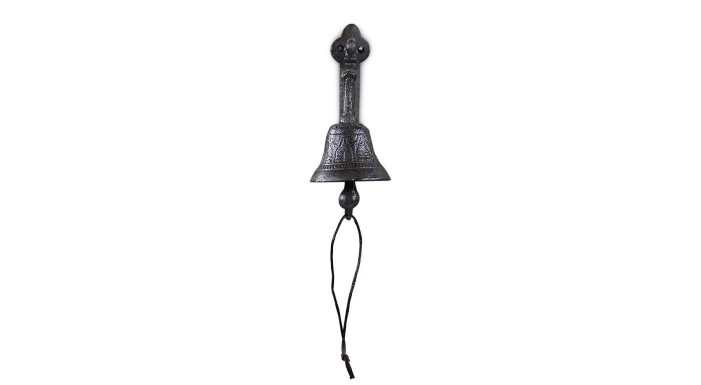 Glocke Gusseisen Braun 18x9.5x20cm