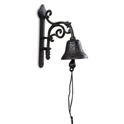 Cloche Fonte Marron 18x9.5x20cm