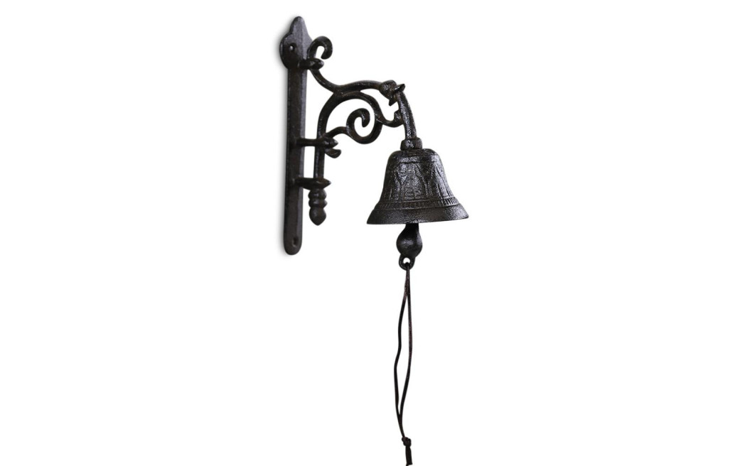Cloche Fonte Marron 18x9.5x20cm