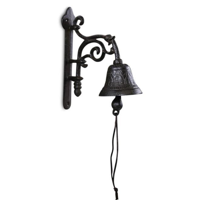 Cloche Fonte Marron 18x9.5x20cm
