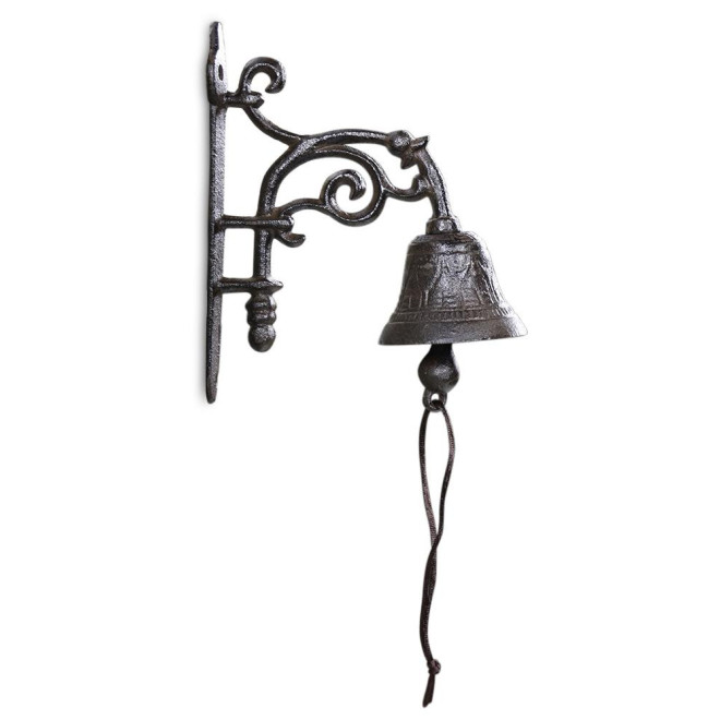Cloche Fonte Marron 18x9.5x20cm