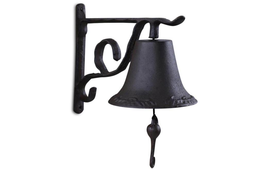 Cloche Fonte Marron 30.5x16.5x23cm