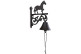 Cloche Cheval Fonte Marron 21.5x9.5x25cm