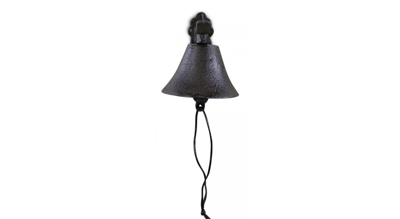 Cloche Fonte Marron 21x10x14.5cm