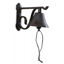 Cloche Fonte Marron 21x10x14.5cm