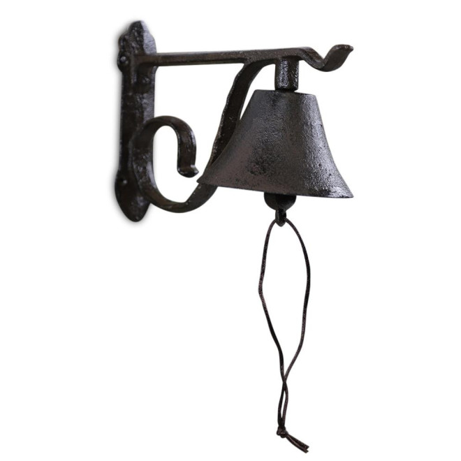 Cloche Fonte Marron 21x10x14.5cm