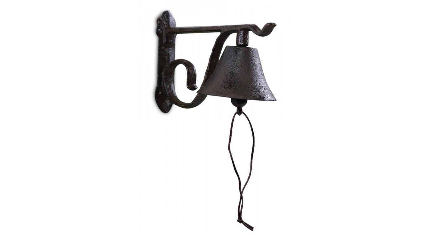 Cloche Fonte Marron 21x10x14.5cm