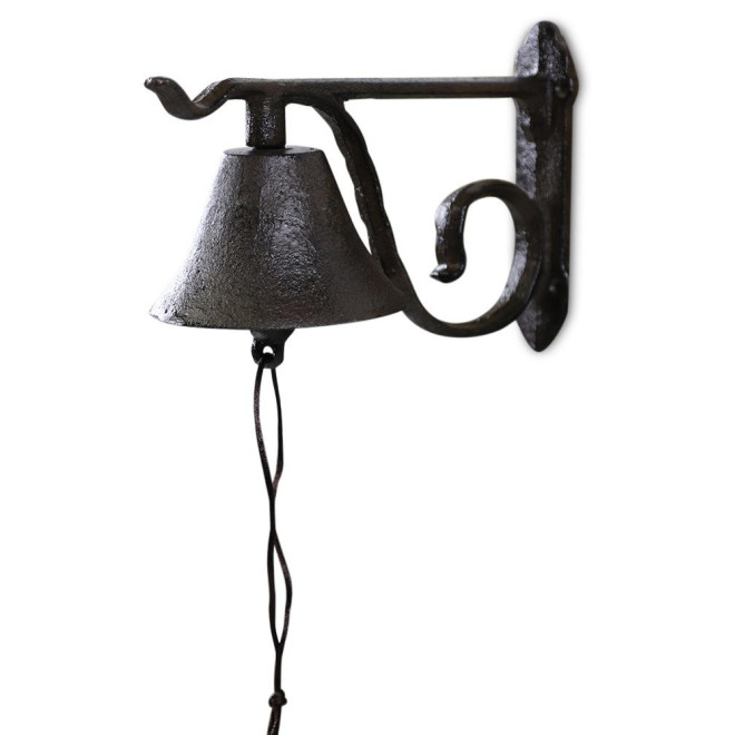 Cloche Fonte Marron 21x10x14.5cm