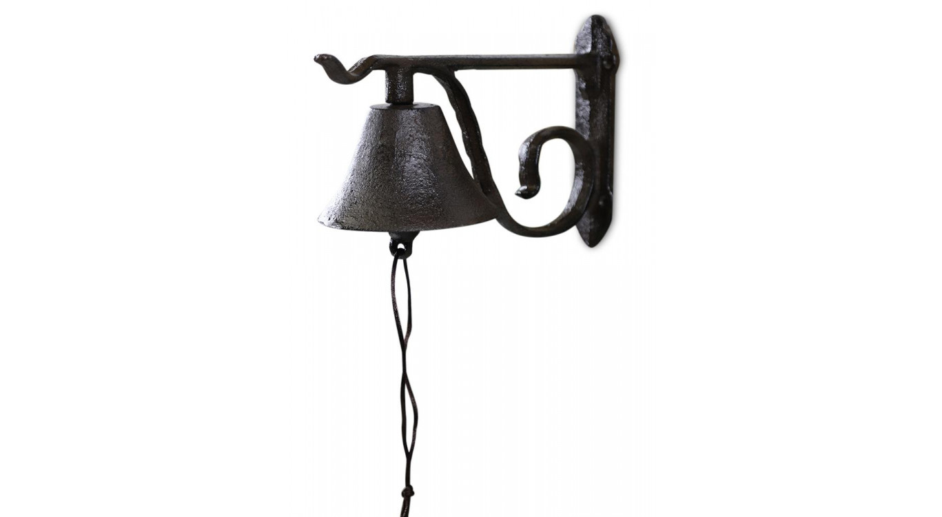 Cloche Fonte Marron 21x10x14.5cm