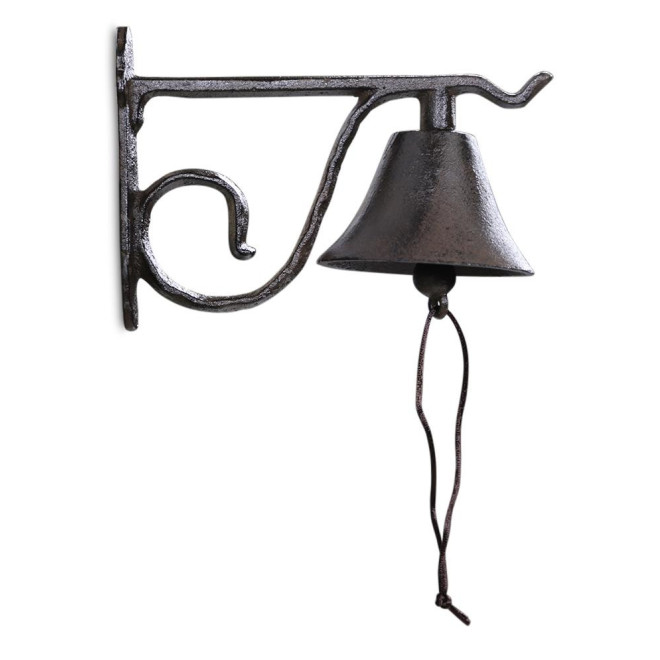 Cloche Fonte Marron 21x10x14.5cm