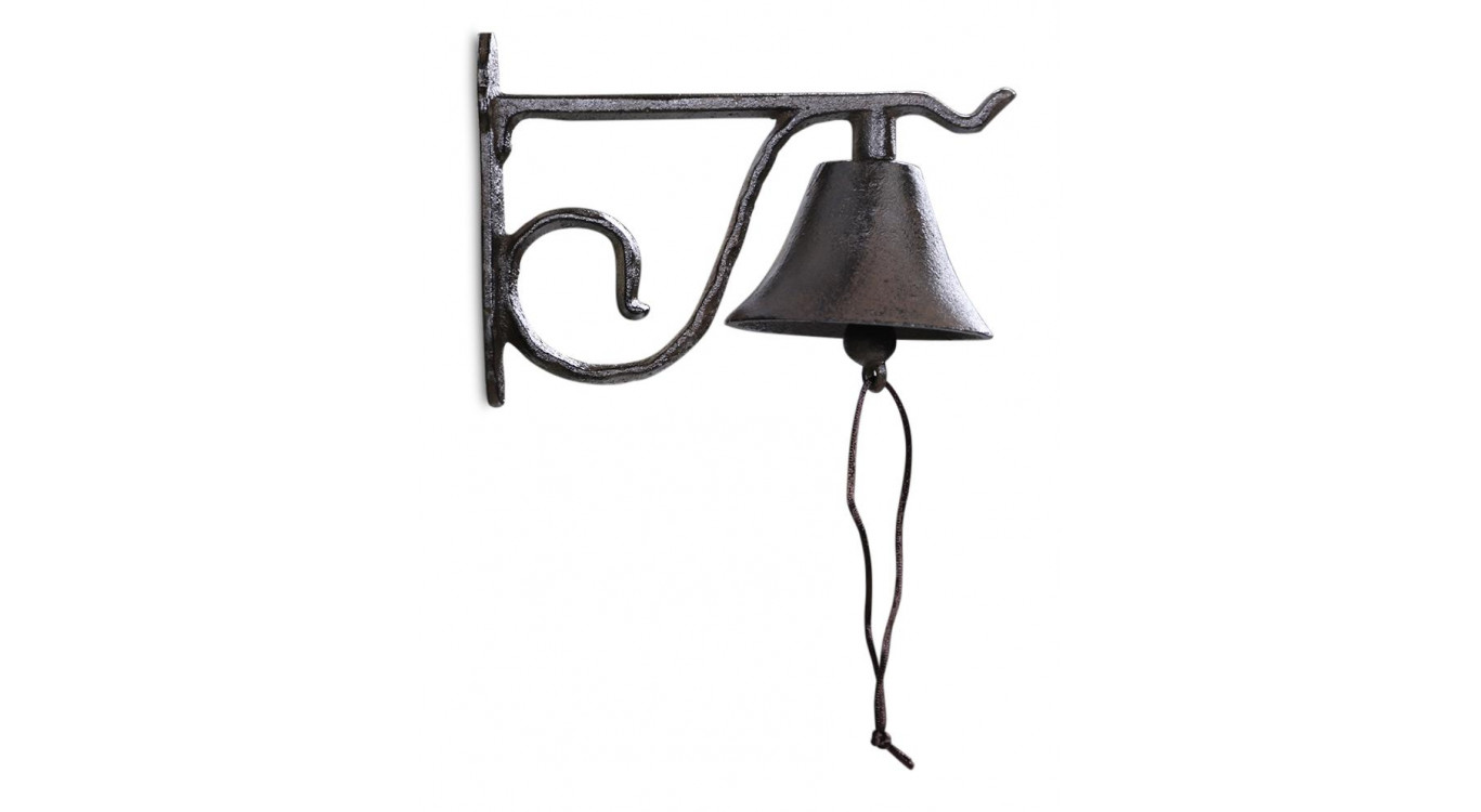 Cloche Fonte Marron 21x10x14.5cm