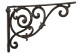 Crédence Fonte Marron 34x3.5x22.5cm