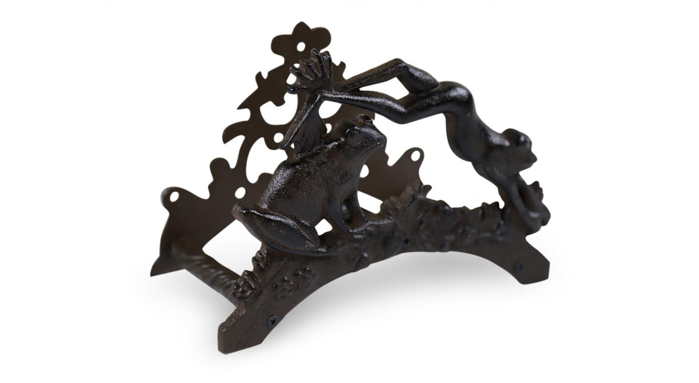 Schlauchhalter Bewässerung Gusseisen Braun 25x15x19.5cm