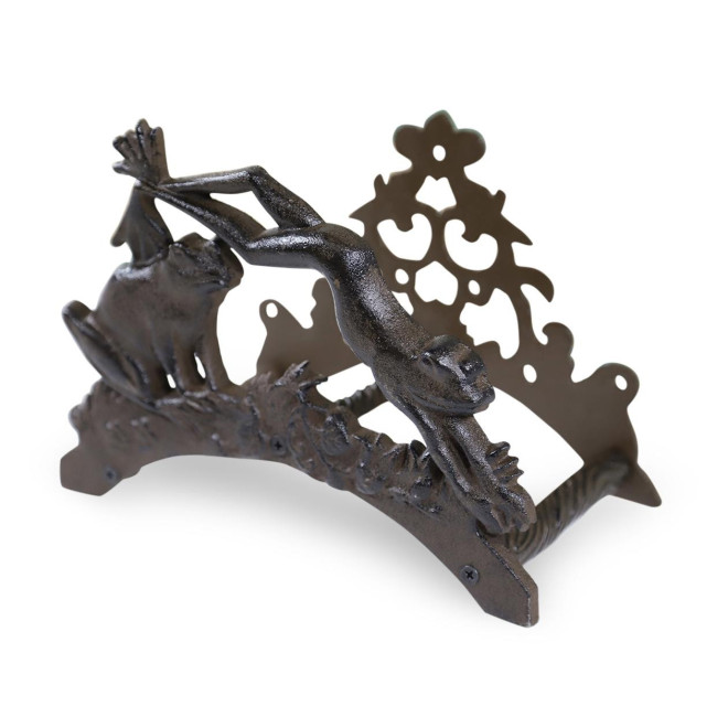 Support Tuyau Arrosage Fonte Marron 25x15x19.5cm
