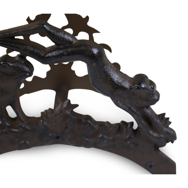 Support Tuyau Arrosage Fonte Marron 25x15x19.5cm