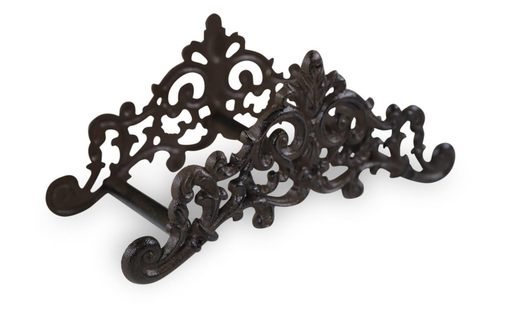 Support Tuyau Arrosage Fonte Marron 36x13.5x16cm