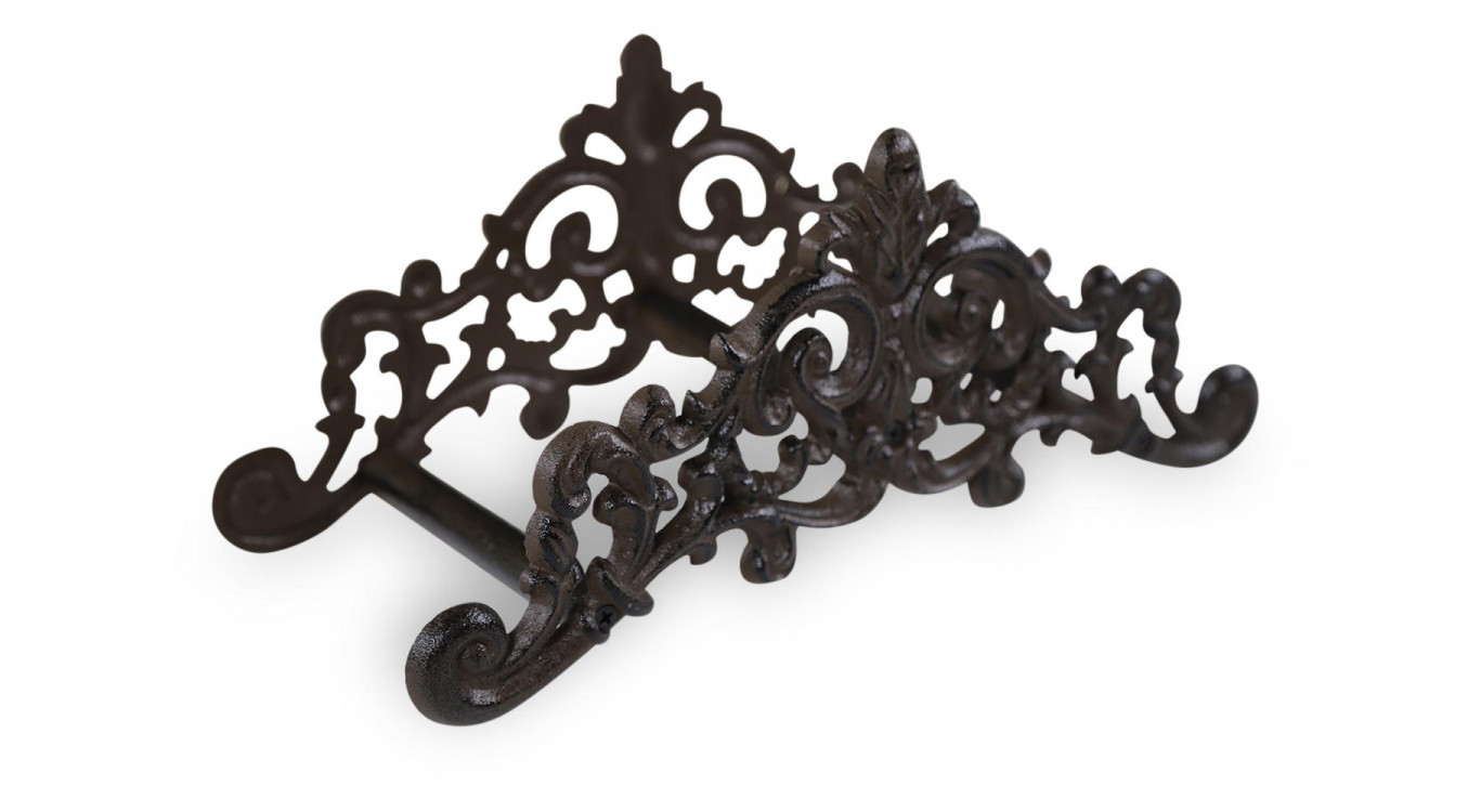 Support Tuyau Arrosage Fonte Marron 36x13.5x16cm