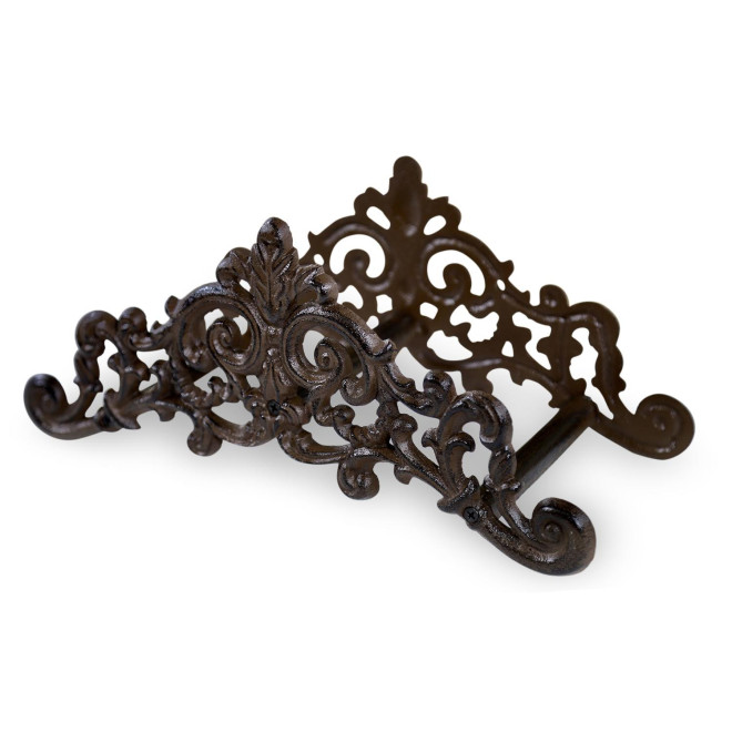 Support Tuyau Arrosage Fonte Marron 36x13.5x16cm