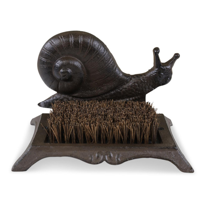 Gratte-Pied Fonte Marron 25x15.5x16.5cm