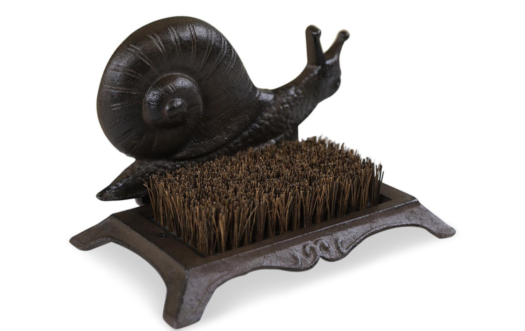Gratte-Pied Fonte Marron 25x15.5x16.5cm
