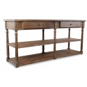 Consola de madera Drapier 2 cajones 190x54x87cm