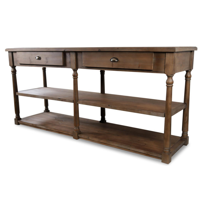 Konsole Drapier 2 Schubladen Holz 190x54x87cm