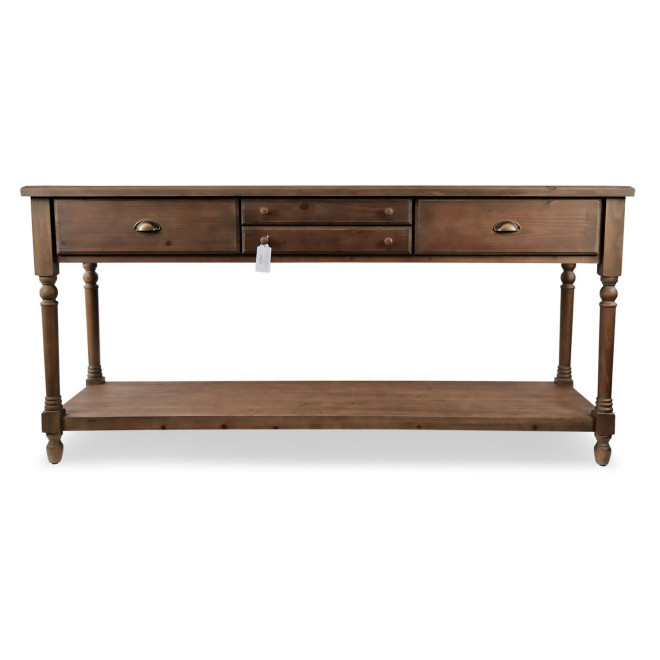 Drapier Konsole 4 Schubladen Holz 183x50x87cm