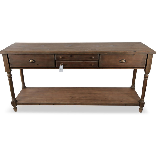 Drapier Konsole 4 Schubladen Holz 183x50x87cm