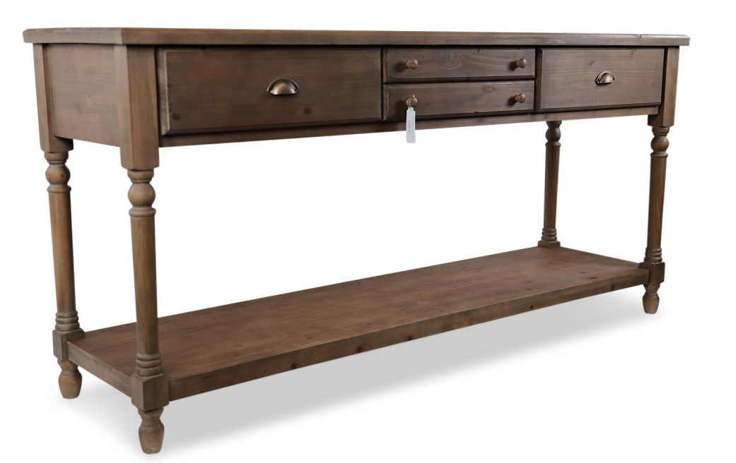 Drapier Konsole 4 Schubladen Holz 183x50x87cm