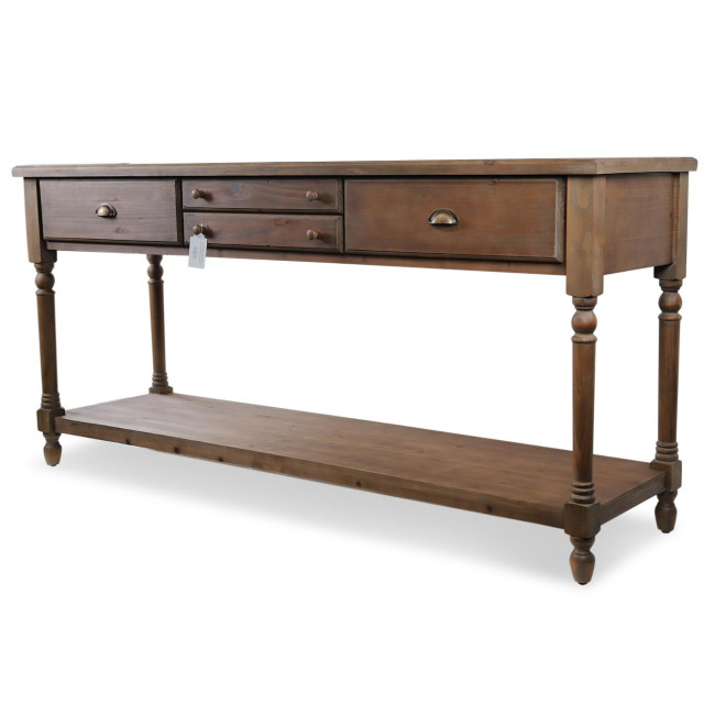 Drapier Konsole 4 Schubladen Holz 183x50x87cm